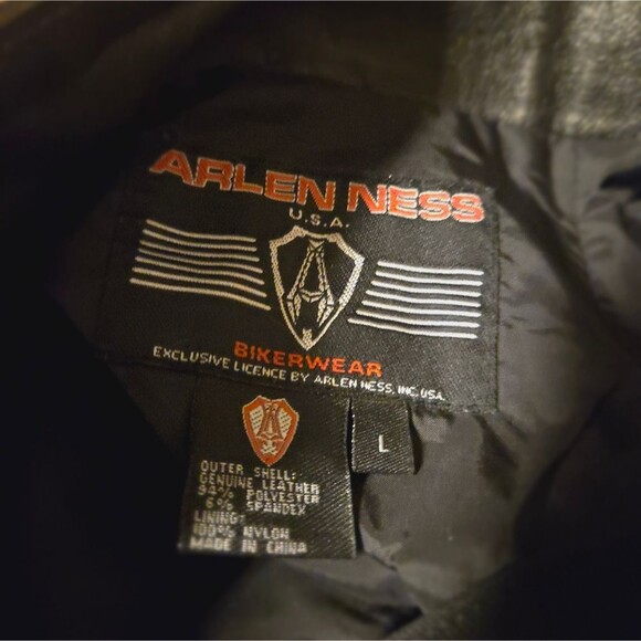 Arlen Ness High Waist Leather Biker Motorcycle Pants size L - Picture 5 of 11